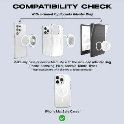 PopSockets Phone Grip for MagSafe, Magnetic Holder- Latte - color: Latte