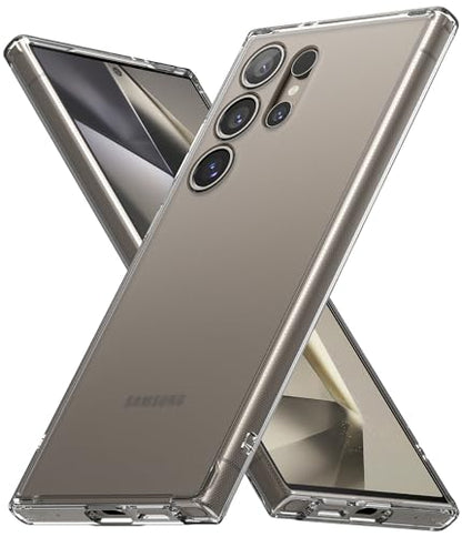 Ringke for Samsung Galaxy S24 Ultra Case [Fusion Matte Clear] | Oil & Dirt Resistant, Anti-Fingerprint Technology Prevents Oily Smudges, Frosted Coating Feels Velvety Soft - size: Galaxy S24 Ultra