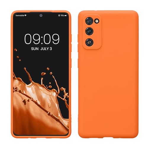 kwmobile Case Compatible with Samsung Galaxy S20 FE Case - Protective Slim TPU Phone Cover - Soft Matte Finish - Fruity Orange - color: Fruity Orange, size: Galaxy S20 FE