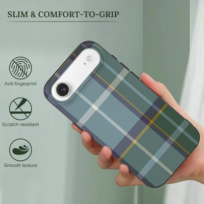 Isle of Man Manx District TartanAnti-Yellowing Soft TPU Phone Case for iPhone 17, Shockproof and Scratch-Resistant Case - color: black-style-215