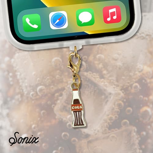 Sonix Dust Plugs - USB C + Lightning Compatible - Enamel Charging Port Charms (3 Pack) - Sweets - Soda, Donut, Cupcake - color: Sweets