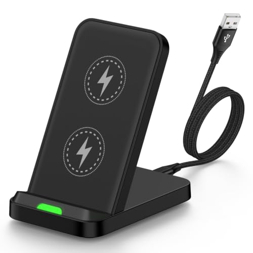 for Google Pixel 11 10 9 8 7 6 Pro XL 10a, Wireless Charger Phone Stand - color: Dark Black, style: wireless charger