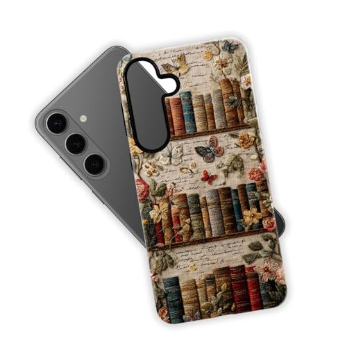 Compatible with Samsung Galaxy S26 Case,Glossy Case All-Round Protection Shockproof Anti-Scratches TPU Cover,Cases for Man Woman-Antique Bookshelf - color: Antique Bookshelf, size: Galaxy S26