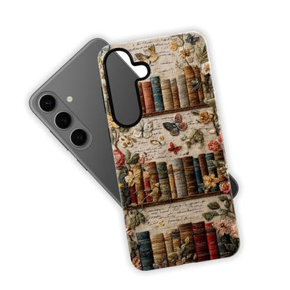 Compatible with Samsung Galaxy S26 Plus Case,Glossy Case All-Round Protection Shockproof Anti-Scratches TPU Cover,Cases for Man Woman-Antique Bookshelf - color: Antique Bookshelf, size: Galaxy S26 Plus