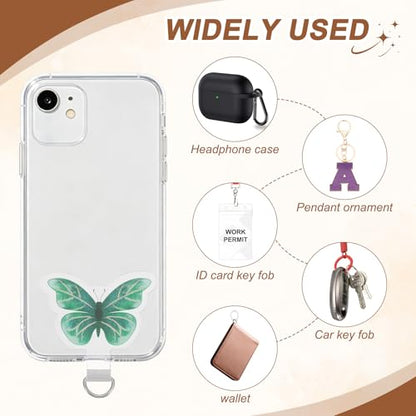 uxcell Phone Tether Tab Universal Butterfly - color: Black