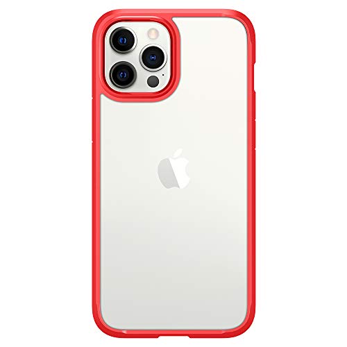 Spigen for iPhone 12 Pro Max Case, Ultra Hybrid [No Magnet Ring][Anti-Yellowing] - Red - color: Red, size: iPhone 12 Pro Max