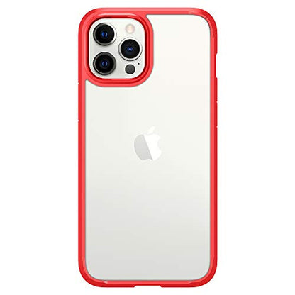 Spigen for iPhone 12 Pro Max Case, Ultra Hybrid [No Magnet Ring][Anti-Yellowing] - Red - color: Red, size: iPhone 12 Pro Max