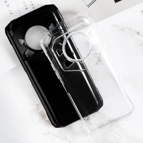 Case for DOOGEE Blade 20 Play 5G Phone Case with Tempered Glass Screen Protector,Silicone Soft Flexible Bumper Shockproof TPU Protective Cover-Clear