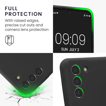 kwmobile Case Compatible with Samsung Galaxy S21 Case - Slim TPU Silicone Phone Cover - Soft Touch Finish - Dark Grey - color: dark grey, size: Galaxy S21