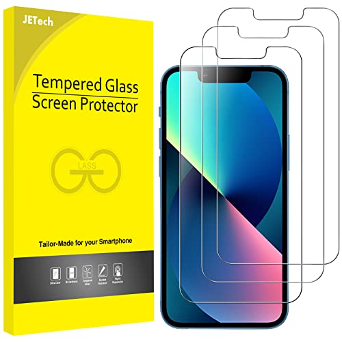 JETech Screen Protector for iPhone 13 mini, 3-Pack | HD Clear, Face ID Compatible, Anti-Scratch Glass - size: iPhone 13 mini