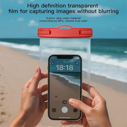 Waterproof Phone Pouch Compatible for iPhone 7in -Red, 1 Pack | IPX8 Waterproof Case, Beach Travel Must Haves, Beach Essential, Dry Bag, 1 Pack, for iPhone 17/16/15/14/13/12 Pro Max - color: A8-Red