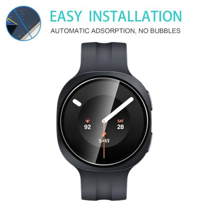 5 Pack Tempered Glass for Samsung Galaxy Watch 9 44mm Screen Protector,9H Hardness,Ultra Resistant,Anti-Fingerprints,No Bubbles,HD-Clear,Full Coverage Watch Film for Galaxy Watch 9 44mm - color: Samsung Galaxy Watch 9 44mm
