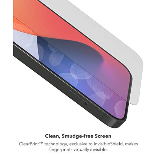 ZAGG Glass Elite VisionGuard+ Screen Protector - for iPhone 12 Pro Max - Impact Protection, Scratch Resistant, Fingerprint Resistant, Smudge Resistant, Oil Resistant, InvisibleShield, clear (200106675) - size: iPhone 12 Pro Max, style: Glass Elite VisionG