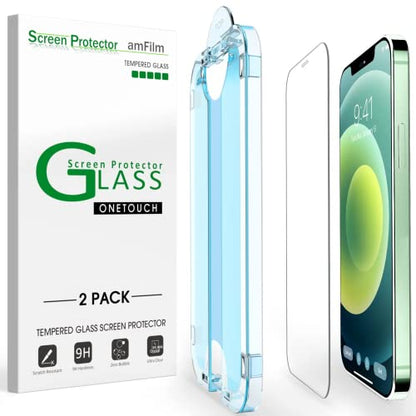 amFiIm OneTouch for iPhone 12 Mini Screen Protector 5.4" Tempered Glass - size: IPH12Mini-5.4"