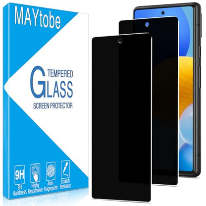 MAYtobe 2 Pack Privacy Screen Protector For Google Pixel 6A Tempered Glass - color: Black