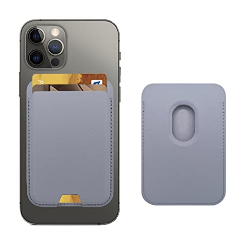 iLodn Magnetic Wallet Compatible with MagSafe for iPhone 17 16 15 14 13 12 Pro Max Air Plus Model, Mag 3 Safe Card Holder Stick on Accessories for Cell Phone & Case, Lavender - color: Lavender
