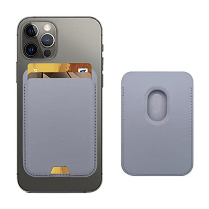 iLodn Magnetic Wallet Compatible with MagSafe for iPhone 17 16 15 14 13 12 Pro Max Air Plus Model, Mag 3 Safe Card Holder Stick on Accessories for Cell Phone & Case, Lavender - color: Lavender