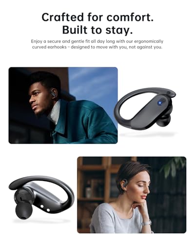 Wireless Earbuds,Bluetooth 5.4 Ear buds,Sport Headphones with Earhooks