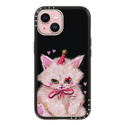 CASETiFY for iPhone 15 Case - Compact Compatible with MagSafe | Slim and Sleek | 4ft. 2x Military Grade Drop Protection | CLOWN KITTY | Black - color: 14. CLOWN KITTY, size: Iphone 15 (Magsafe)