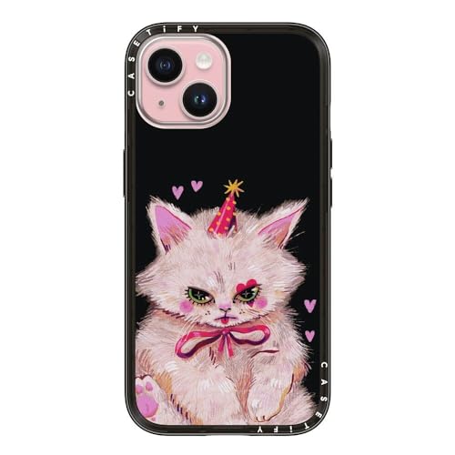 CASETiFY for iPhone 15 Case - Compact Compatible with MagSafe | Slim and Sleek | 4ft. 2x Military Grade Drop Protection | CLOWN KITTY | Black - color: 14. CLOWN KITTY, size: Iphone 15 (Magsafe)