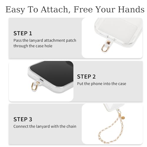 Phone Charm Detachable Metal Cellphone Wrist Strap for Women Girls, Cell Phone Lanyard - color: Aa-gold