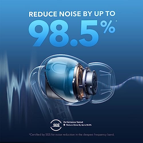 soundcore by Anker Liberty 4 NC Wireless Earbuds - color: Light Blue
