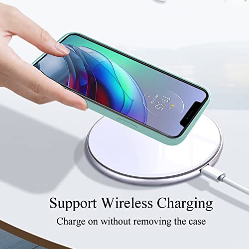 Soft Silicone Protective Case for Samsung A42 5G (Light Cyan) | Matte Soft Touch for Samsung Galaxy A42 5G Phone Case Silicone Slim Cute Anti-Fingerprint Elegant Cover Shockproof Aesthetic - color: Blue