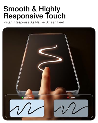 SmartDevil Tempered Glass for Samsung Galaxy S25+ Plus Screen Protector [3 Pack] , Fingerprint Unlock Compatible, HD Anti-Glare, 9H Scratch & SGS Impact Resistant, Fast & Easy, Smart Pull Box Bubble-Free Install - size: S25 + 6.7 inches