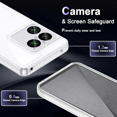 Case for Sony Xperia 1 VIII, Military Grade Drop Protection Phone Case, Yellowing Resistant, Anti-Scratch Hard PC Back, Shockproof Hard Ultra-Thin Protective Cover, Clear - size: Sony Xperia 1 VIII