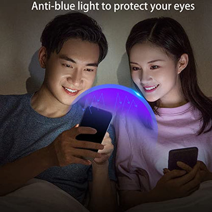 2 Pack Anti-Blue Privacy Tempered Glass for iPhone 15 Pro Mirror Anti-Spy Screen Protector Anti-Peeping Film Electroplated Blue 6.1 inch - size: For iPhone 15 Pro