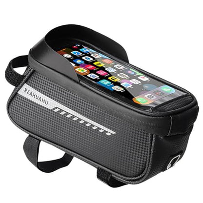 Bike/Bicycle Phone Front Frame Bag, Waterproof Handlebar Bags, Bike Phone Mount Holder, Cycling Pouch with Touchscreen, Bikes Accessories for Men/Women Under 7"