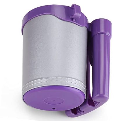 Accmor 3-in-1 Bike Cup Holder with Cell Phone Keys Holder, Bike Water Bottle Holders, Universal Bar Drink Cup Can Holder for Bicycles, Motorcycles, Scooters, Grey Purple - color: Grey Purple