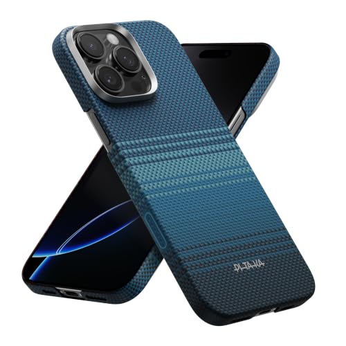 pitaka for iPhone 16 Pro Max Case Compatible with MagSafe, Thin & Light Case iPhone 16 Pro Max with a Caseless Feel, 1500D Aramid Fiber Woven [Tactile Woven-Moonrise] - color: Moonrise, size: For iPhone 16 Pro Max, 6.9"