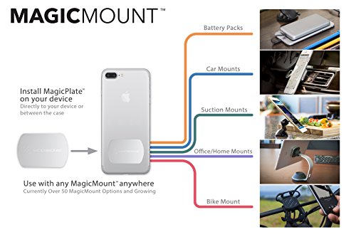 Scosche MPWD2PK-UB MagicMount Pro Magnetic Car Phone Holder - Strong Magnet Mount for iPhone and Android - Secure Mount for Car Window/Dash - Universal 360° Adjustable Mobile Cell Holder - 2-Pack - size: 2 Pack, style: Window / Dash Suction