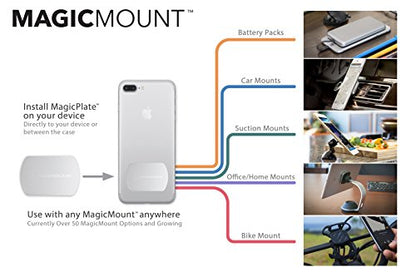 Scosche MPWD2PK-UB MagicMount Pro Magnetic Car Phone Holder - Strong Magnet Mount for iPhone and Android - Secure Mount for Car Window/Dash - Universal 360° Adjustable Mobile Cell Holder - 2-Pack - size: 2 Pack, style: Window / Dash Suction