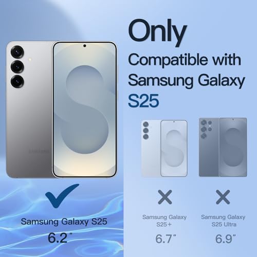 JETech Privacy Screen Protector for Samsung Galaxy S25, 2-Pack - size: Galaxy S25