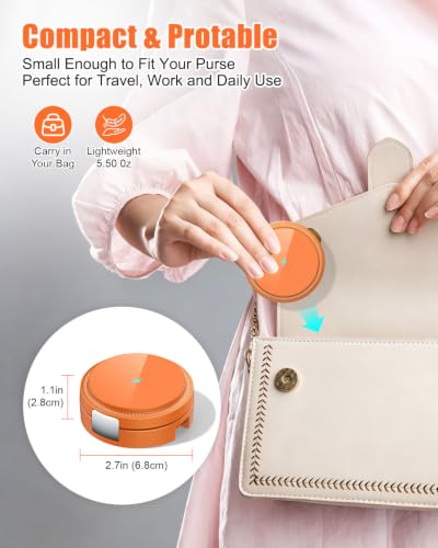 3-in-1 Magnetic Wireless Charger for iPhone, Apple Watch & AirPods, Orange - color: Orange
