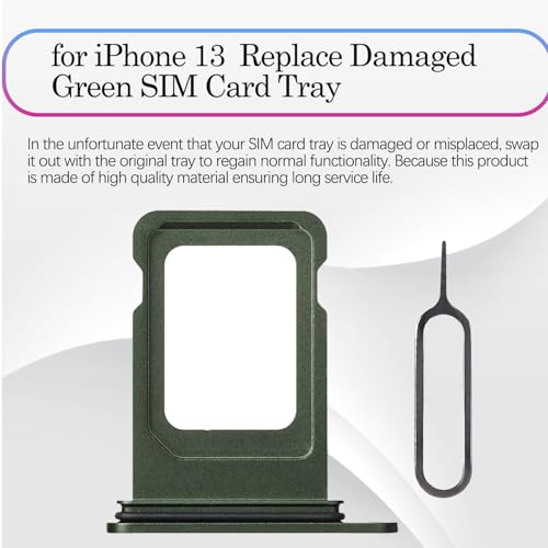 for iPhone 13 Green Single SIM Card Tray Slot Replacement