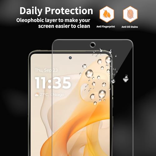 3 Pack for Motorola Moto G Stylus 5G (2024) [Not Fit for 2020-2023 Version] Tempered Glass Screen Protector, Scratch-Proof, Bubble-Free,HD Transparent, 9H Hardness,Bubble Free,Case Friendly - size: Moto G Stylus 5G 2024 (3 Pack)