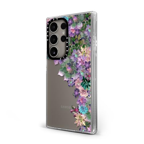 CASETiFY for Galaxy S24 Ultra Case - Impact Clear | Not Yellowing | 6.6 ft. Drop Protection | MY SUCCULENT GARDEN | Clear - color: MY SUCCULENT GARDEN, size: Galaxy S24 Ultra