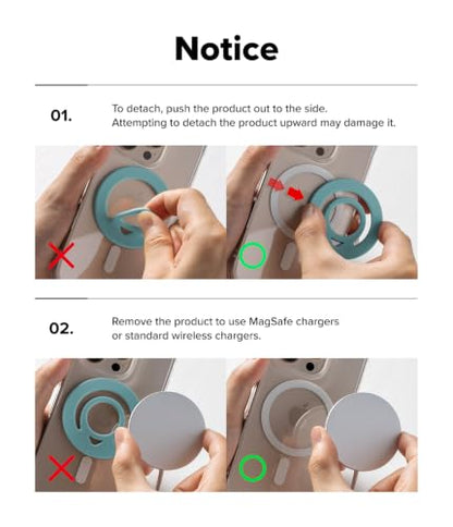 Ringke for MagSafe Phone Grip [Double Sided Magnetic Holder] Lavender - color: Lavender