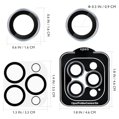YARNOW 3sets Camera Lens Protective Films with Positioning Tool for Pro Anti-scratch Tempered Cover Easy Installation Dust and Fingerprint Resistant