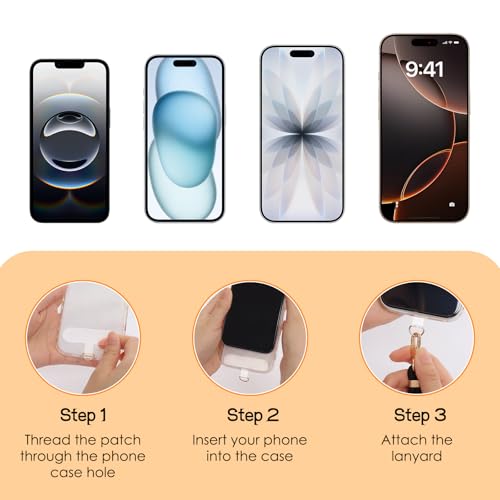 Adjustable Cell Phone Lanyard Crossbody Universal Anti-Theft Neck Phone Wrist Strap 4-IN-1 Neck Lanyard - color: Black