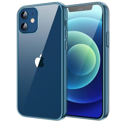 JETech Case for iPhone 12/12 Pro 6.1-Inch, Non-Yellowing Shockproof Phone Bumper Cover, Anti-Scratch Clear Back (Navy) - color: Navy