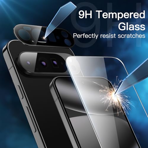 JETech Screen Protector for Google Pixel 10 Pro, 2+2 Pack - size: Pixel 10 Pro