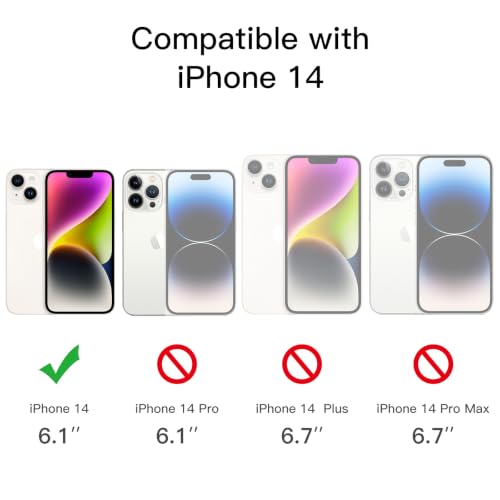 JETech Screen Protector for iPhone 14, 3-Pack | HD Clear, Face ID Compatible, Anti-Scratch Glass - size: iPhone 14