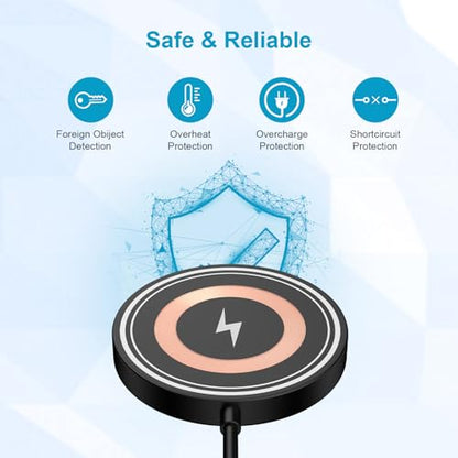 Magnetic Charger Google Pixel 11 Pro Wireless Charger 15W Fast Charging Pad - color: black