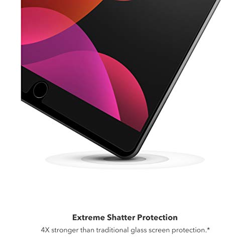 ZAGG InvisibleShield Glass Elite VisionGuard+ Screen Protector for iPad 10.2" (Gen 9/8/7), Scratch Resistance, Blue-Light Filtration, Maintains HD Clarity, Anti-Fingerprint Technology, Easy to Install - size: iPad 10.2-inch (Gen 9, 8, 7), style: Glass Eli