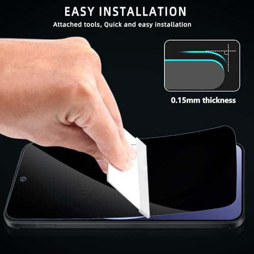 Privacy Screen Protector for One Plus 15R, Flexible TPU Protective Film [2+2 Pack] Camera Lens Protector [3D Full Coverage] [Anti-Spy] [Scratch-Resistant] for Oneplus 15R - size: One Plus 15R