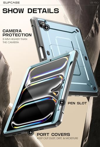 SUPCASE for iPad Pro 11 inch Case M5/M4 2025/2024 with Pencil Holder Arctic - color: Arctic, size: iPad Pro 11"